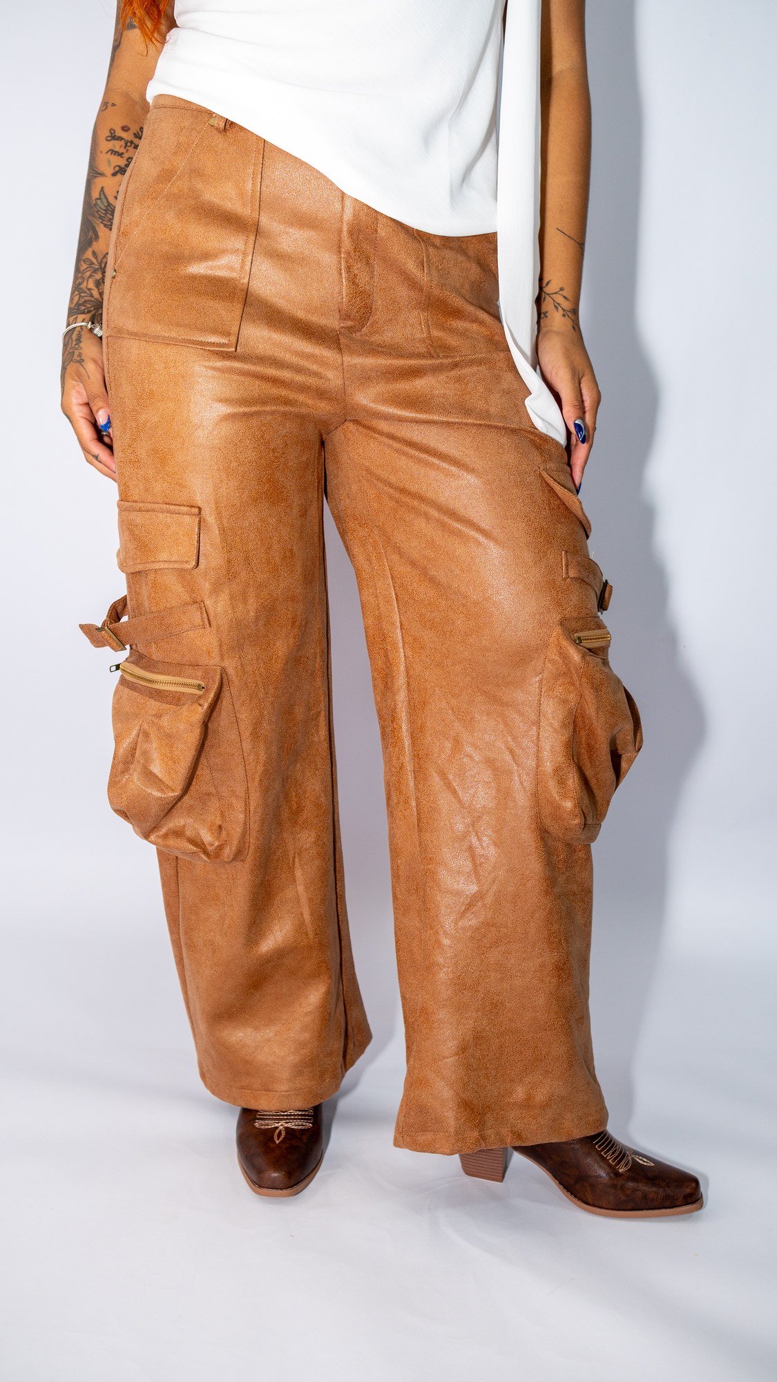 CALÇA BECCA CARGO CAMURÇA
