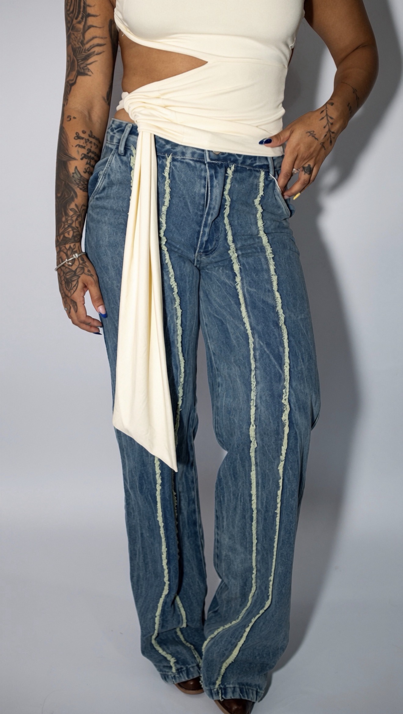 CALÇA LEXA TEXTURIZADA