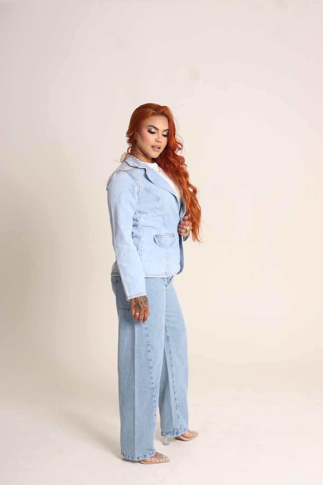 Blazer Jeans Claro